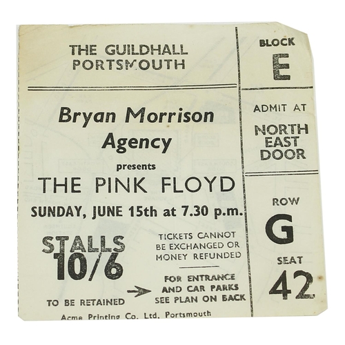 319 - Pink Floyd - original 1969 souvenir tour programme for Pink Floyd in Concert, including original tic... 