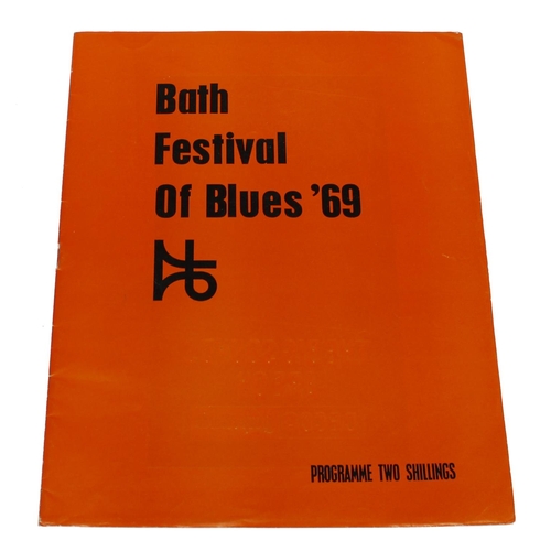 320 - 1969 Bath Festival of Blues original tour programme featuring Peter Green's Fleetwood Mac, Led Zeppe... 