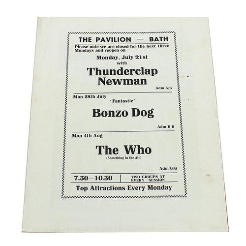 320 - 1969 Bath Festival of Blues original tour programme featuring Peter Green's Fleetwood Mac, Led Zeppe... 