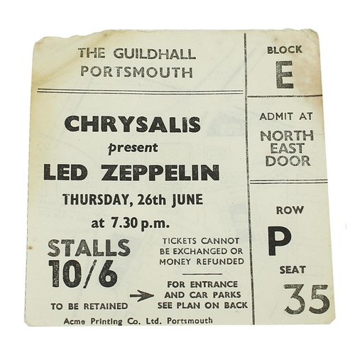 321 - Led Zeppelin - original 1969 souvenir tour programme for Led Zeppelin featuring Liverpool Scene and ... 