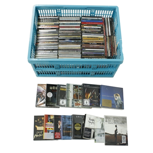 329 - Approximately one hundred and ten CDs relating to pop and blues music, featuring various iconic arti... 