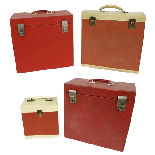 335 - Four various vinyl record carry-cases (4)