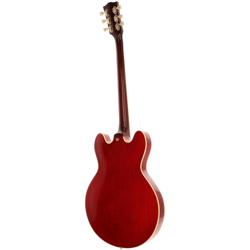 485 - Gibson ES-345 TDC semi-hollow body electric guitar, made in USA, circa 1969; Body: cherry finish, li... 