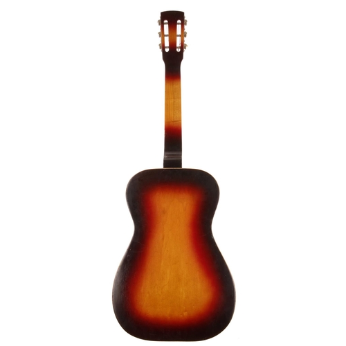 657 - Dobro Model 60 square neck resonator guitar, made in USA; Body: three-tone sunburst finish, lacquer ... 