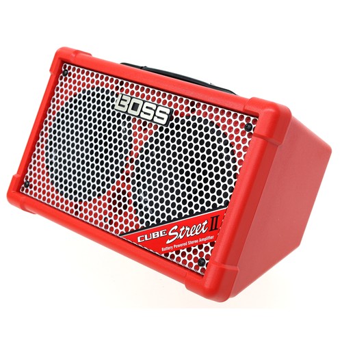 1157 - Boss Cube Street II Red battery powered stereo guitar amplifier, boxed (new/B stock)*Please note: th... 