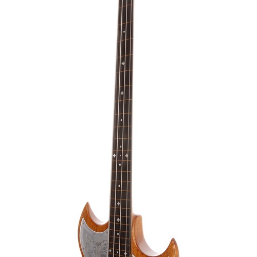 297 - Jaco Pastorius - 1974 Anthony Zemaitis Custom four string fretless bass guitar, made in England; Bod... 