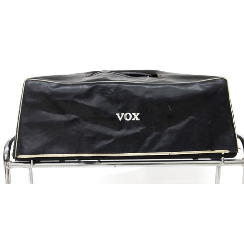 1016 - 1960s Vox AC30 Super Twin guitar amplifier head, made in England, with footswitch, stand and cover*P... 