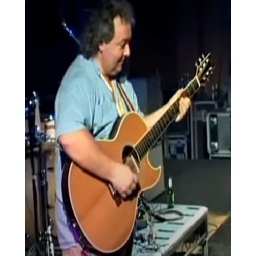 38 - Bernie Marsden - stage used 1993 Washburn EA45N electro-acoustic guitar, ser. no. 9301022; Back and ... 