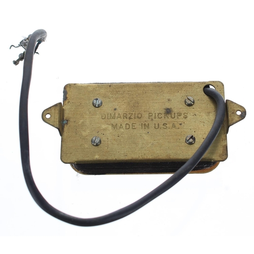 198 - Bernie Marsden - DiMarzio humbucker guitar pickup, with two DiMarzio USA humbucker pickup surrounds... 