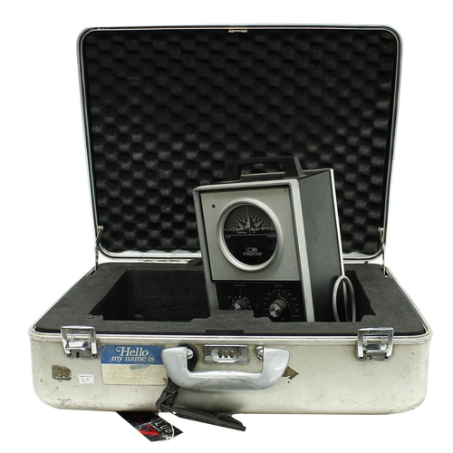 309 - Conn Strobo ST12 strobe tuner, ser. no. 62842, fitted within a suitcase bearing an Alan Rogan sticke... 