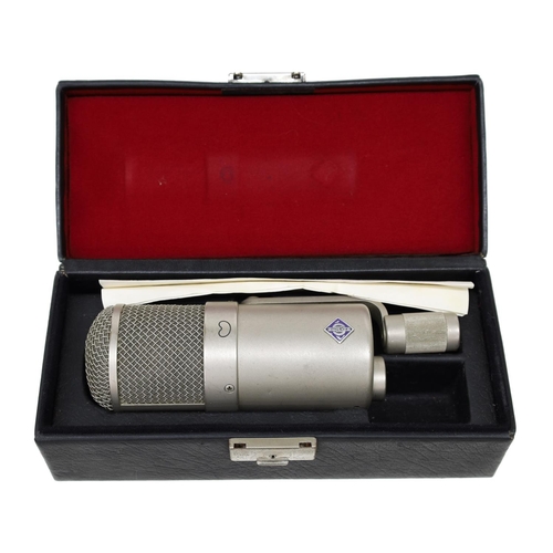 3002 - Neumann U47 FETi microphone, made in Germany, no. 4191, within original case enclosing papers*Please... 