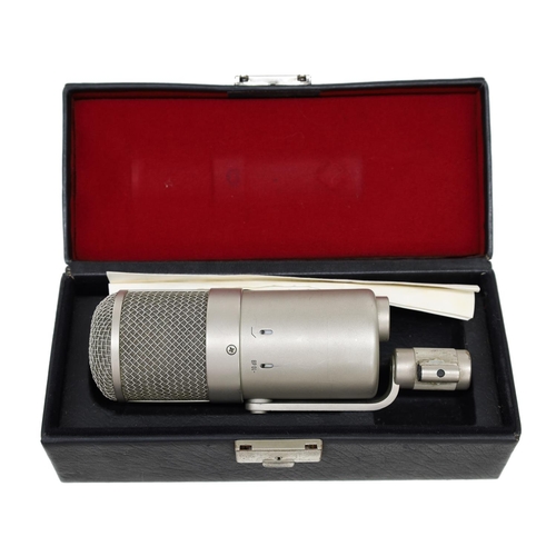 3002 - Neumann U47 FETi microphone, made in Germany, no. 4191, within original case enclosing papers*Please... 