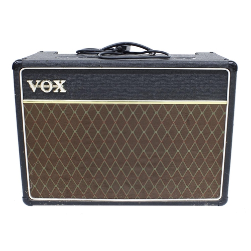 1024 - 1996 Vox AC15 guitar amplifier, made in England, with footswitch*Please note: Gardiner Houlgate do n... 