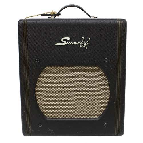 1128 - Swart Atomic Space Tone guitar amplifier, made in USA, with Swart Night Light attenuator and stereo ... 