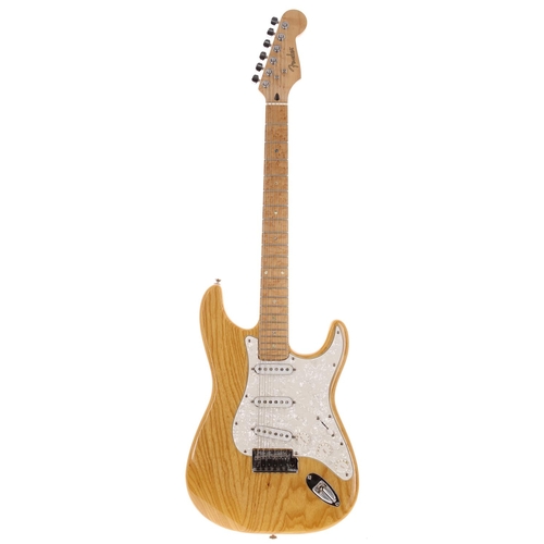 381 - 2008 Fender Lite Ash Stratocaster electric guitar, made in Korea; Body: natural finished ash; Neck: ... 