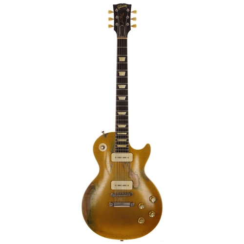 449 - Dax & Co modified 2018 Gibson Les Paul P90 electric guitar, made in the USA; Body: relic nitro g... 