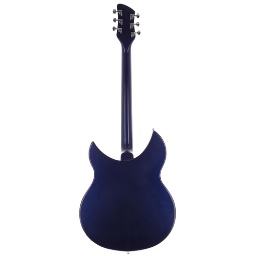 507 - 2017 Rickenbacker 330 semi-hollow electric guitar, made in the USA; Body: midnight blue finish, a fe... 