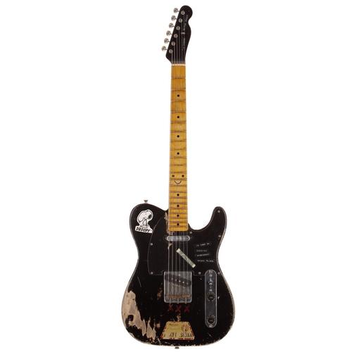 588 - Joe Doe Guitars 'Punkaster II' electric guitar, made in England; Body: custom designed nitro finishe... 