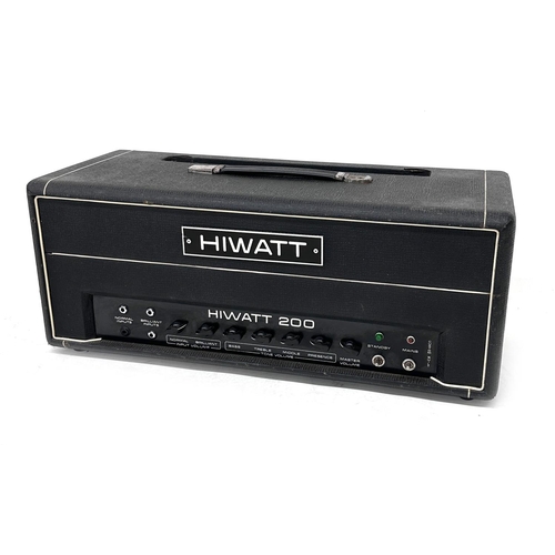 1012 - 1979 Hiwatt 200 DR201 200 watt guitar amplifier head, made in England, ser. no. 13820*Please note: G... 