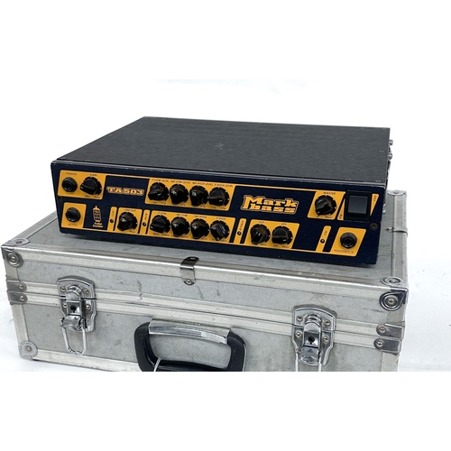 1077 - Markbass TA503 bass guitar amplifier head, within a carry flight case*Please note: Gardiner Houlgate... 