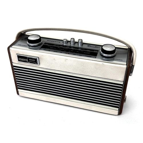 1084 - Roberts Rambler radio, converted with input jack to allow guitar connection whilst the radio is runn... 