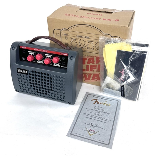 1105 - Yamaha VA-5 portable guitar amplifier, in original box packaging and with PSU; together with origina... 