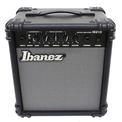 1144 - Crate IIR guitar amplifier; together with an Ibanez IBZ10 practice amplifier*Please note: Gardiner H... 