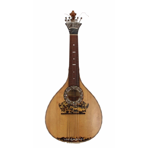 1585 - Good Portuguese guitar by and labelled Joao Miguel Andrade...Lisboa...Alban Voigt & Co., 14, Edm... 