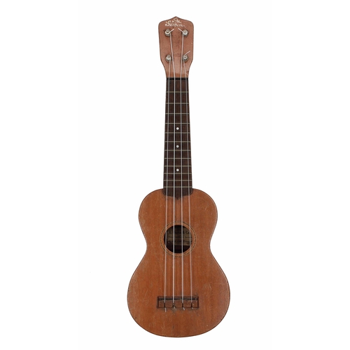 1603 - Interesting 'The Gibson' ukulele, labelled and bearing the retail plaque riveted to the back of the ... 