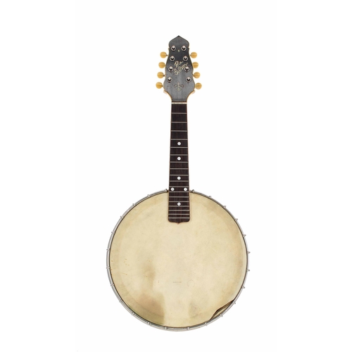 1604 - 'The Gibson' banjo mandolin, bearing the Standard Gibson oval guarantee label stuck to the inside po... 