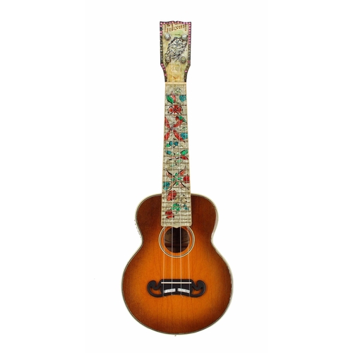 1608 - Interesting and unique Gibson Custom Shop Original decorative ukulele made by Greg Rich & Jim Tr... 