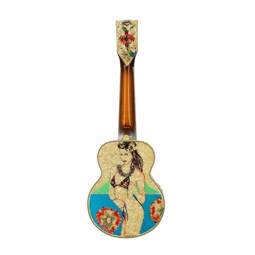 1608 - Interesting and unique Gibson Custom Shop Original decorative ukulele made by Greg Rich & Jim Tr... 