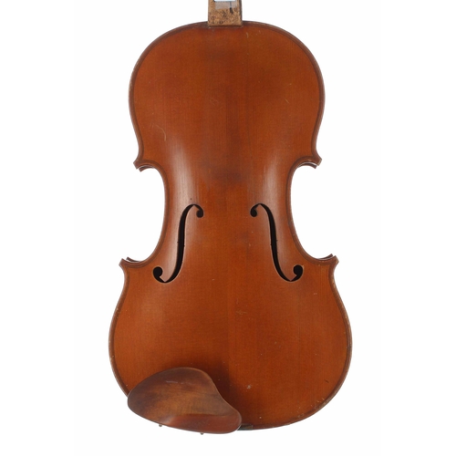 2409 - Late 19th century French Mirecourt violin, 14 1/16