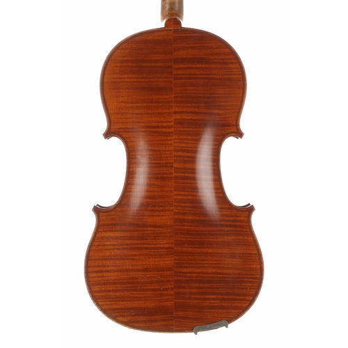 2409 - Late 19th century French Mirecourt violin, 14 1/16