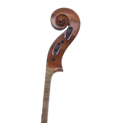 2409 - Late 19th century French Mirecourt violin, 14 1/16