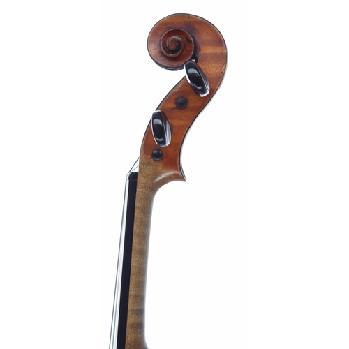 2441 - Good Mirecourt violin circa 1900 labelled N. Audinot, 17, Boulevard Bonne-Nouvelle, Annee 1899, no. ... 