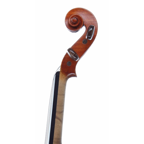 2442 - English violin by and labelled Ernest Torr, Liverpool 1924, 14 1/16