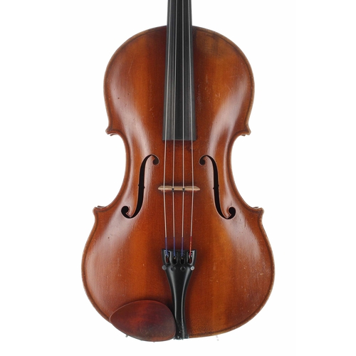 2449 - English viola by and labelled Alwyne Perry, 'Danford', Linton Road, Penn, Wolverhampton, 1949, 16 3/... 