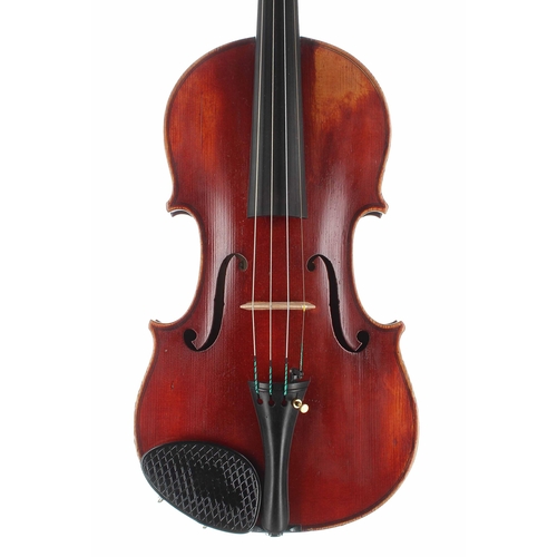 2458 - Violin labelled Caressa & Francais, Luthiers du Conservatoire de Musique, no. 482, Paris 1916, t... 