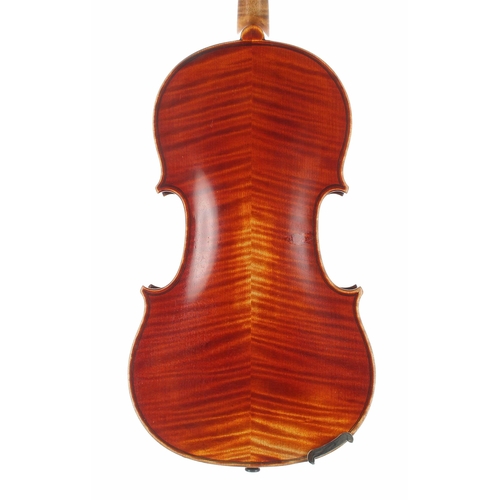 2458 - Violin labelled Caressa & Francais, Luthiers du Conservatoire de Musique, no. 482, Paris 1916, t... 