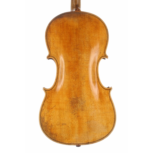 2460 - Interesting late 18th/early 19th century violin, possibly Dutch, unlabelled, 13 15/16