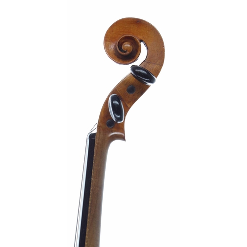 2460 - Interesting late 18th/early 19th century violin, possibly Dutch, unlabelled, 13 15/16