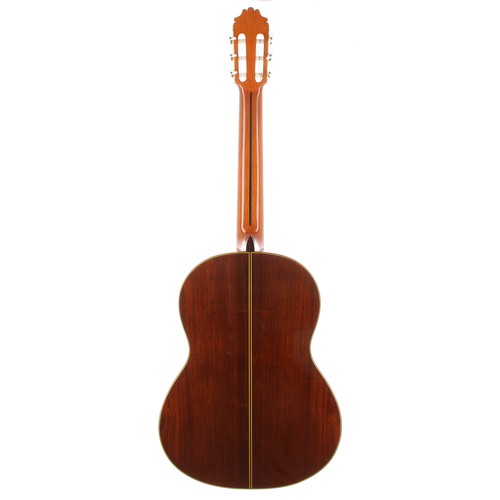 3220 - 1982 Vicente Camacho classical guitar, made in Spain; Back and sides: Indian rosewood, a few light m... 