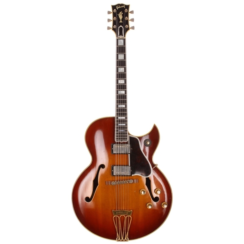 452 - 1963 Gibson Byrdland hollow body electric guitar, made in USA; Body: sunburst finish, light checking... 