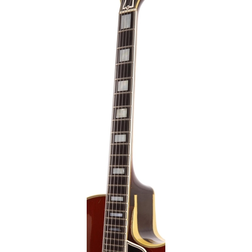 452 - 1963 Gibson Byrdland hollow body electric guitar, made in USA; Body: sunburst finish, light checking... 