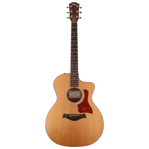 515 - 2012 Taylor 114CE electro-acoustic guitar, made in USA; Back and sides: mahogany, a few light marks;... 