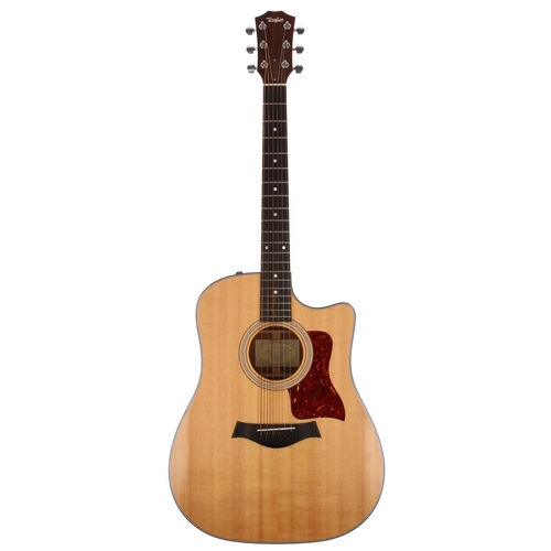 518 - 2007 Taylor 310ce electro-acoustic guitar, made in USA; Back and sides: mahogany; Top: natural spruc... 