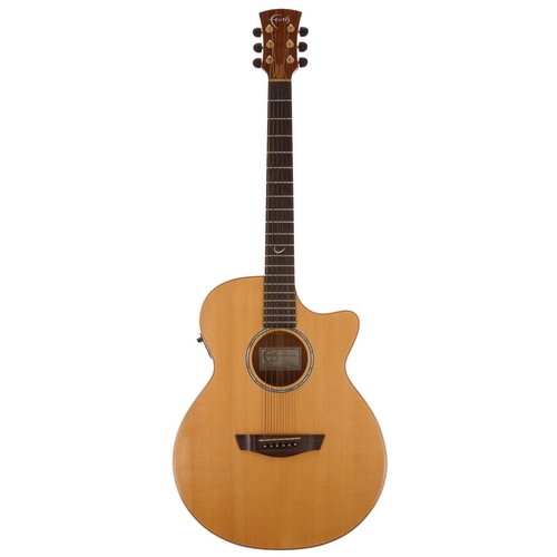 543 - Faith Natural Series Venus cutaway acoustic guitar, made in Indonesia; Back and sides: mahogany, sur... 