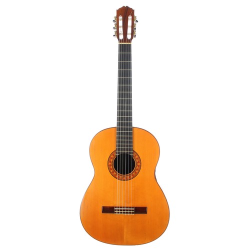 3246 - Kasuga FG-250 Flamenco guitar, made in Japan; Back and sides: cypress, light dings and marks; Top: s... 