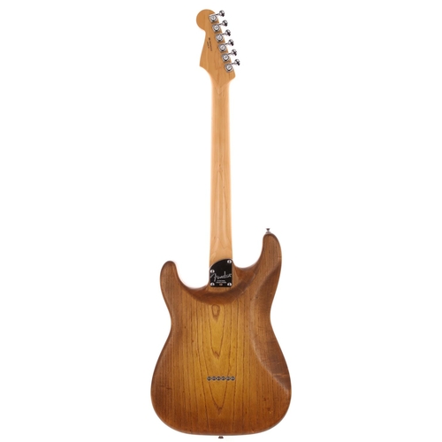 684 - Good quality Custom Build Thinline S-type electric guitar, made in Bristol, England; Body: natural o... 